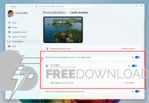 Windows 11 will let users choose the widgets that appear on the lock screen | Free Download